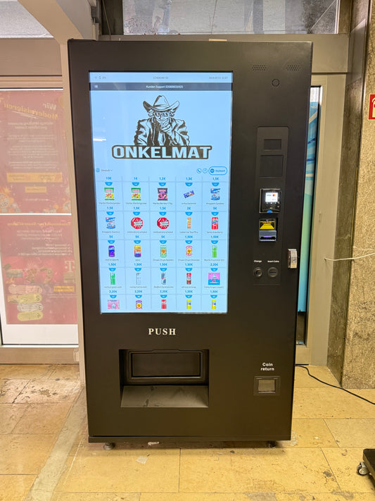 TCN Premium Verkaufsautomat | 49” Touchscreen | Snackautomat | Getränkeautomat | Nayax | Cloud | Altersprüfung